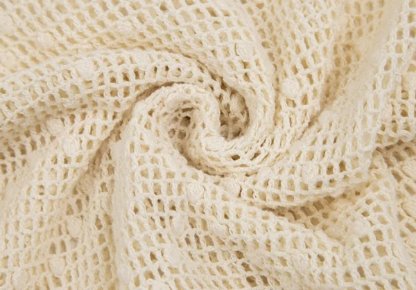 ワンダフルワールド カネコイサオWONDERFUL WORLD KANEKO ISAO コットンフーディーニットトップス アイボリーM位 K-128755_014