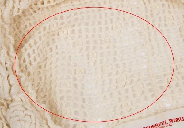 ワンダフルワールド カネコイサオWONDERFUL WORLD KANEKO ISAO コットンフーディーニットトップス アイボリーM位 K-128755_005