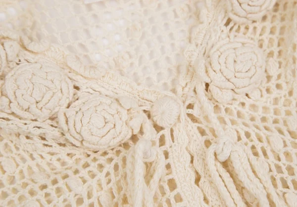 ワンダフルワールド カネコイサオWONDERFUL WORLD KANEKO ISAO コットンフーディーニットトップス アイボリーM位 K-128755_007