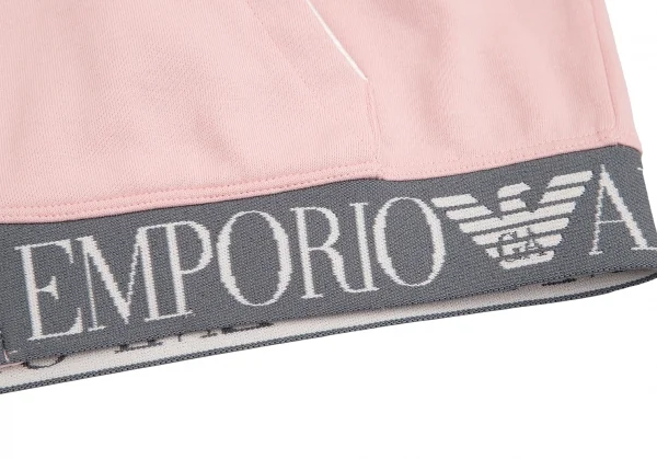 エンポリオアルマーニEMPORIO ARMANI 裾ロゴダブルジップアップフーディー ピンク他42 K-128756_011