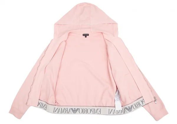 エンポリオアルマーニEMPORIO ARMANI 裾ロゴダブルジップアップフーディー ピンク他42 K-128756_013