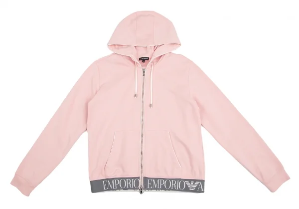 エンポリオアルマーニEMPORIO ARMANI 裾ロゴダブルジップアップフーディー ピンク他42 K-128756_002