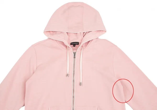 エンポリオアルマーニEMPORIO ARMANI 裾ロゴダブルジップアップフーディー ピンク他42 K-128756_003