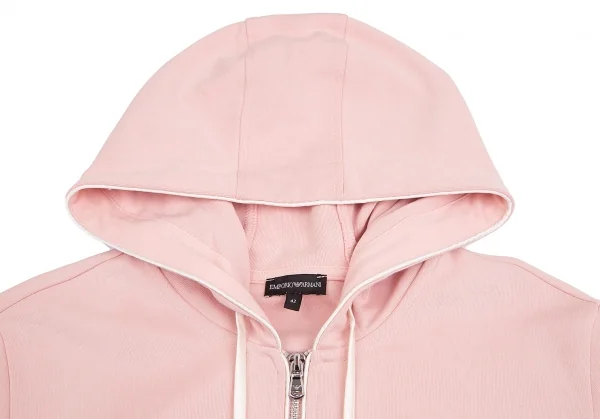 エンポリオアルマーニEMPORIO ARMANI 裾ロゴダブルジップアップフーディー ピンク他42 K-128756_005