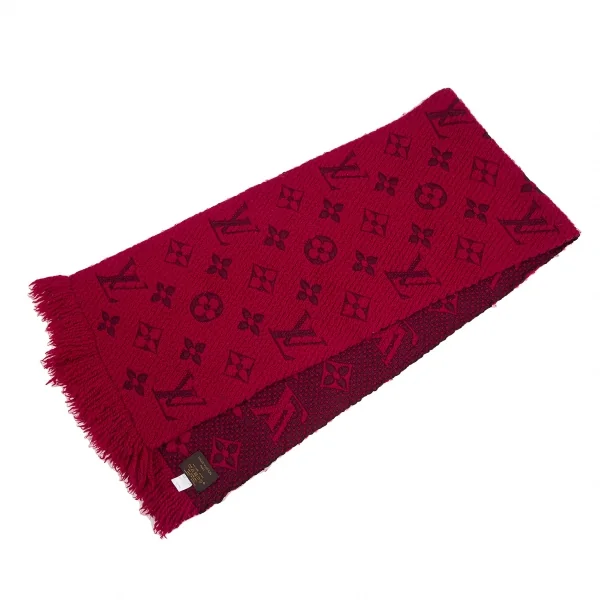 ルイヴィトンLouis Vuitton エシャルプロゴマニアマフラー 赤他 K-128765_001