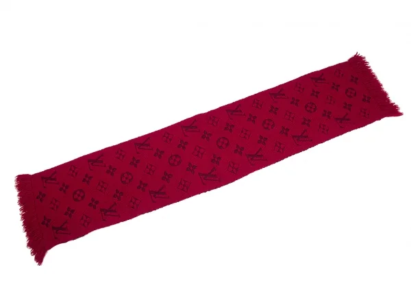 ルイヴィトンLouis Vuitton エシャルプロゴマニアマフラー 赤他 K-128765_002