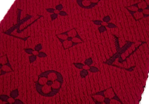 ルイヴィトンLouis Vuitton エシャルプロゴマニアマフラー 赤他 K-128765_004