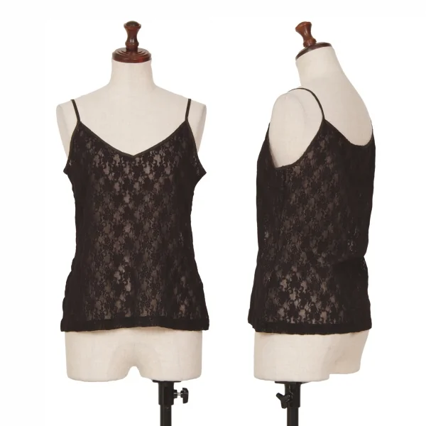 アイウィッシュワイズビスiwish Y's bis フラワーレースキャミソール 黒XS位 K-128770_001