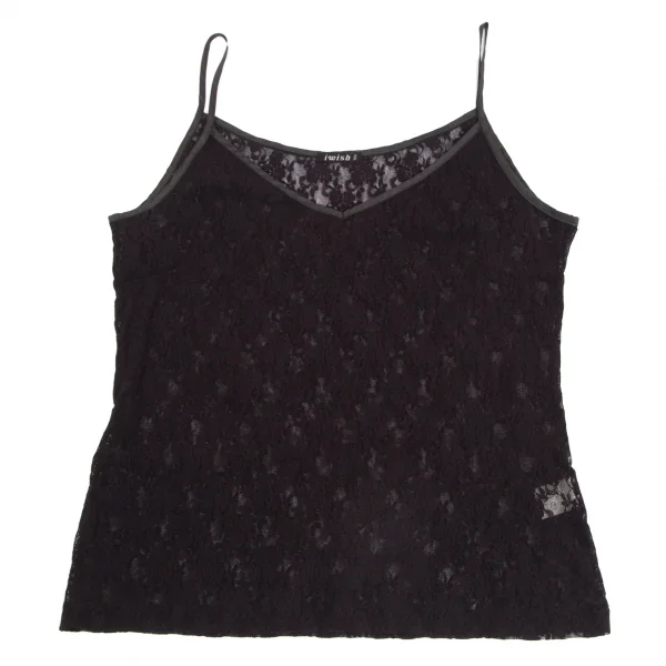 アイウィッシュワイズビスiwish Y's bis フラワーレースキャミソール 黒XS位 K-128770_002