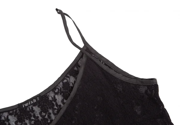 アイウィッシュワイズビスiwish Y's bis フラワーレースキャミソール 黒XS位 K-128770_004
