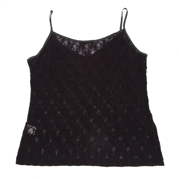 アイウィッシュワイズビスiwish Y's bis フラワーレースキャミソール 黒XS位 K-128770_007