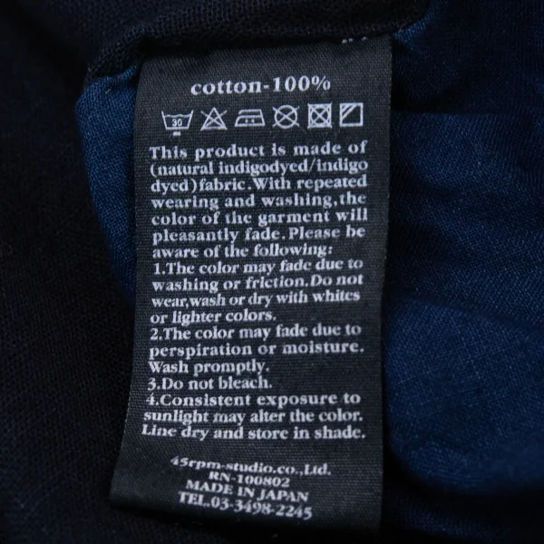 45R Indigo Dyeing Cotton Dress K-128779_012