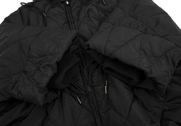 オーフウェアOOF WEAR キルティング中綿ドルマンジャケット 黒42 K-128800_010