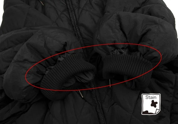 オーフウェアOOF WEAR キルティング中綿ドルマンジャケット 黒42 K-128800_011