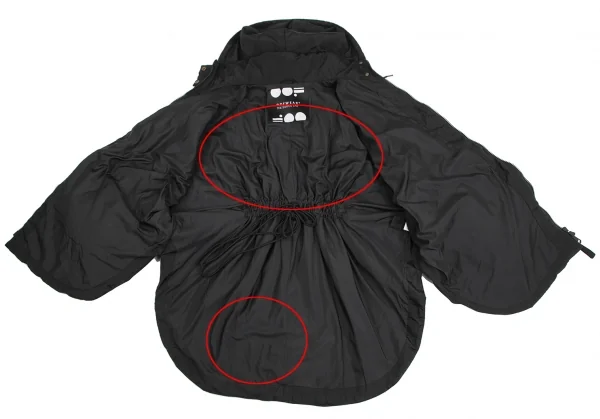 オーフウェアOOF WEAR キルティング中綿ドルマンジャケット 黒42 K-128800_013