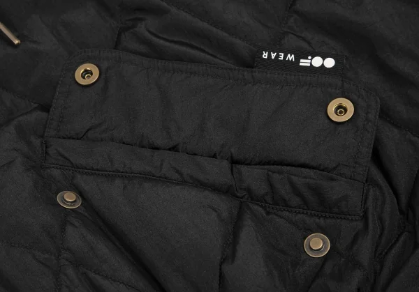 オーフウェアOOF WEAR キルティング中綿ドルマンジャケット 黒42 K-128800_008