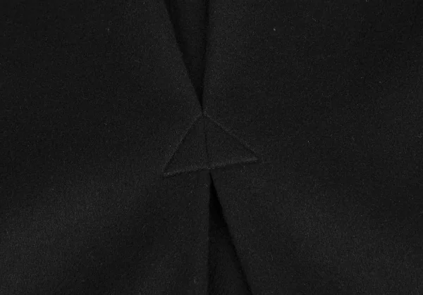 ル フィルLE PHIL ピュアカシミヤノーカラージャケット 黒F K-128802_012