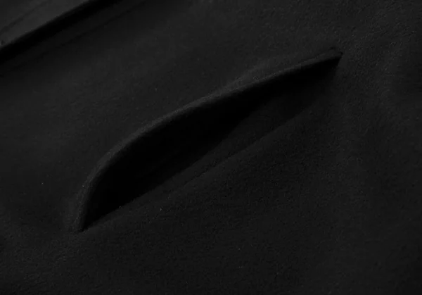 ル フィルLE PHIL ピュアカシミヤノーカラージャケット 黒F K-128802_009