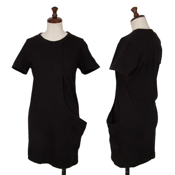 Yohji Yamamoto FEMME Switching Pocket T Shirt Black 2 K-128825_001