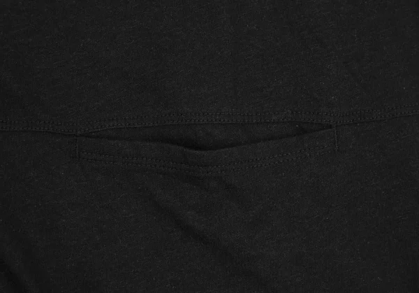 ワイズフォーリビングY's for living リネン混パネル切替Tシャツ 黒M位 K-128843_006