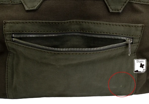 トリココムデギャルソンtricot COMME des GARCONS キャンバスミリタリーハンドバッグ カーキ K-128871_012