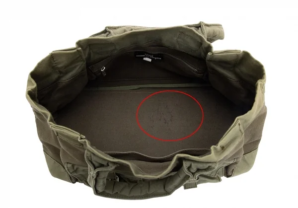 トリココムデギャルソンtricot COMME des GARCONS キャンバスミリタリーハンドバッグ カーキ K-128871_015