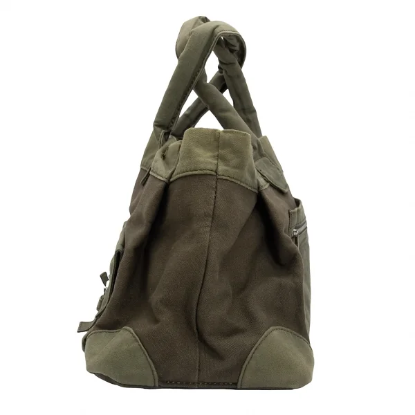 トリココムデギャルソンtricot COMME des GARCONS キャンバスミリタリーハンドバッグ カーキ K-128871_003