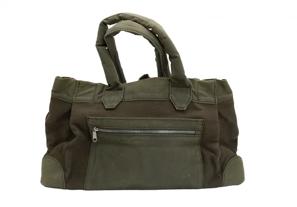 トリココムデギャルソンtricot COMME des GARCONS キャンバスミリタリーハンドバッグ カーキ K-128871_005