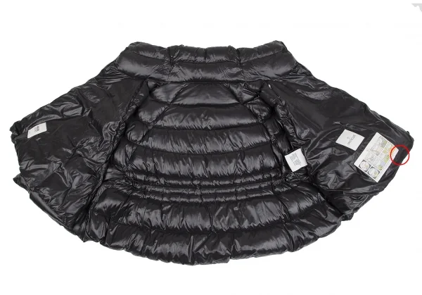 モンクレールMONCLER CHALAIN GIUBBOTTO ナイロンポンチョダウンジャケット 黒0 K-128907_010