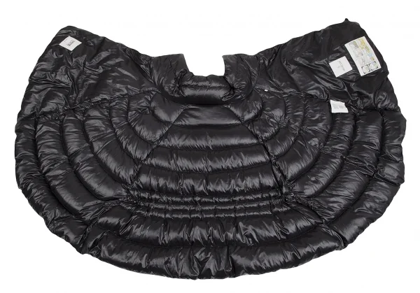 モンクレールMONCLER CHALAIN GIUBBOTTO ナイロンポンチョダウンジャケット 黒0 K-128907_014