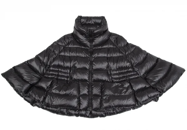 モンクレールMONCLER CHALAIN GIUBBOTTO ナイロンポンチョダウンジャケット 黒0 K-128907_002