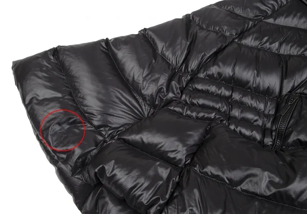 モンクレールMONCLER CHALAIN GIUBBOTTO ナイロンポンチョダウンジャケット 黒0 K-128907_004