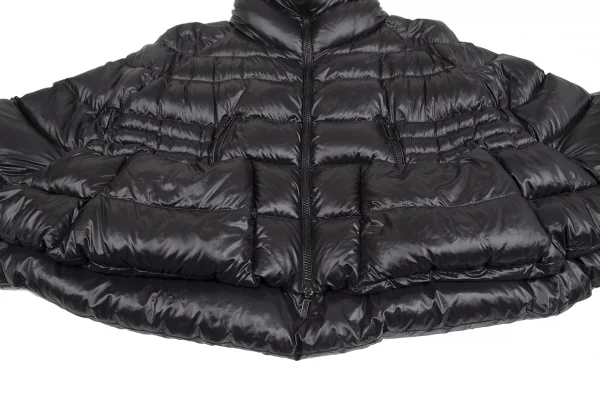 モンクレールMONCLER CHALAIN GIUBBOTTO ナイロンポンチョダウンジャケット 黒0 K-128907_007