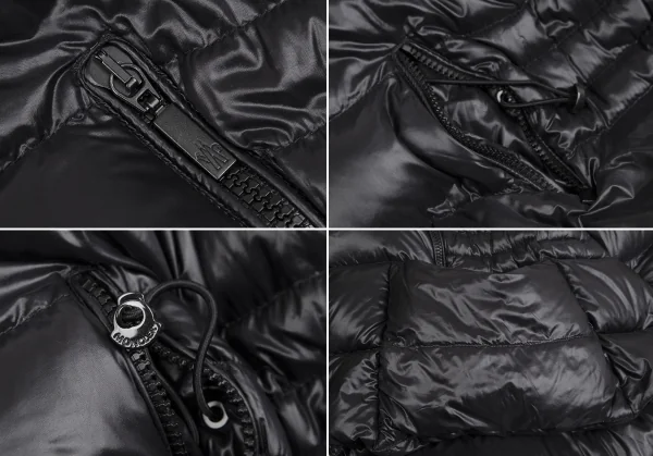 モンクレールMONCLER CHALAIN GIUBBOTTO ナイロンポンチョダウンジャケット 黒0 K-128907_008