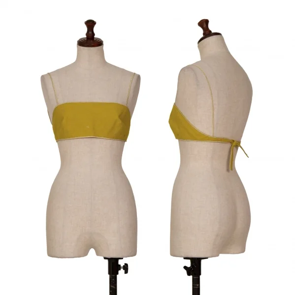 イッセイミヤケISSEY MIYAKE三つ星プリントキャミソール 黄色M K-128930_001