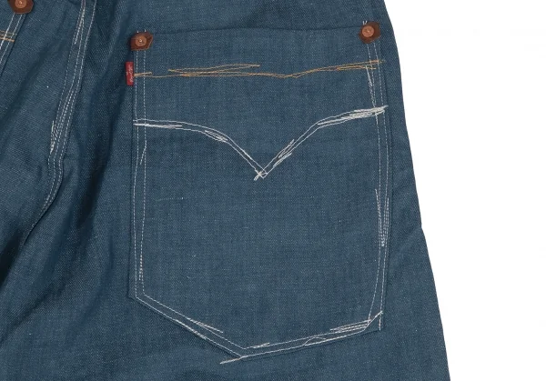 ジュンヤワタナベ マン コムデギャルソン×リーバイスJUNYA WATANABE MAN COMME des GARCONS×Levi's コットンリネン樹皮加工デニムパンツ 青他M K-128936_011