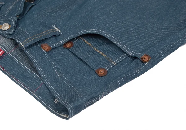 ジュンヤワタナベ マン コムデギャルソン×リーバイスJUNYA WATANABE MAN COMME des GARCONS×Levi's コットンリネン樹皮加工デニムパンツ 青他M K-128936_006