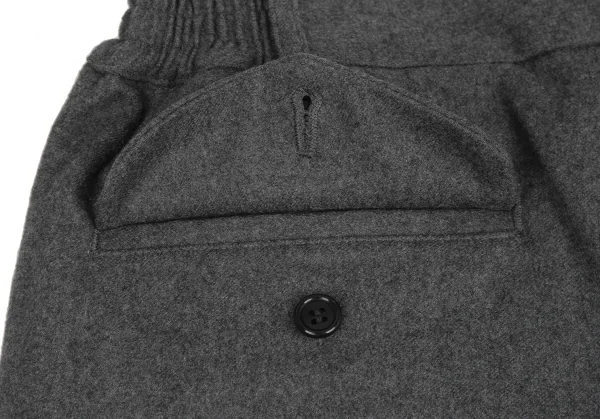 コムデギャルソン オムドゥCOMME des GARCONS HOMME DEUX ウールテーパードパンツ グレーS K-128942_011