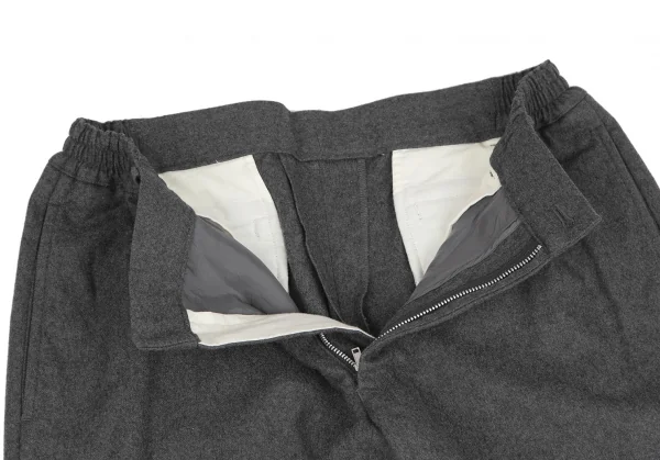 コムデギャルソン オムドゥCOMME des GARCONS HOMME DEUX ウールテーパードパンツ グレーS K-128942_004