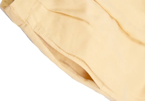 パパスPapas リネンシルクドロストパンツ 黄色L K-128956_007