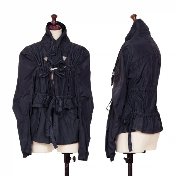 マリテフランソワジルボーMARITHE + FRANCOIS GIRBAUD 製品染めナイロンシャーリングジャケット 紺M K-128958_001