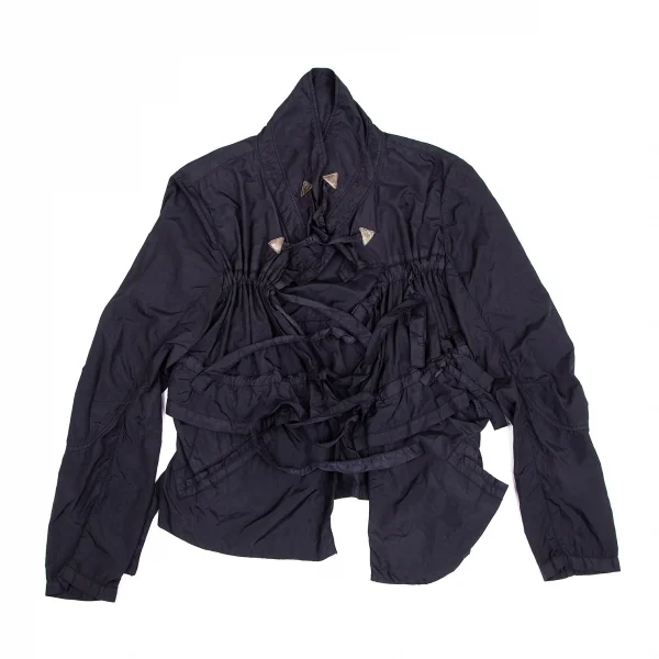 マリテフランソワジルボーMARITHE + FRANCOIS GIRBAUD 製品染めナイロンシャーリングジャケット 紺M K-128958_002