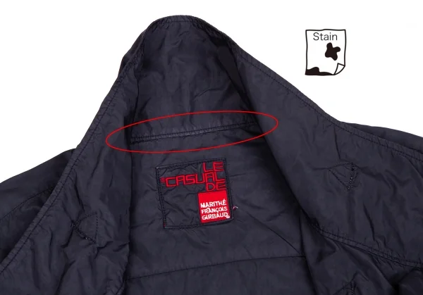 マリテフランソワジルボーMARITHE + FRANCOIS GIRBAUD 製品染めナイロンシャーリングジャケット 紺M K-128958_005