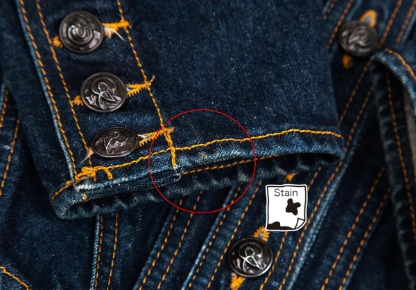 クリスチャンラクロワバザールCHRISTIAN LACROIX BAZAR バックレースアップワッペンデニムジャケット インディゴ38 K-128962_011