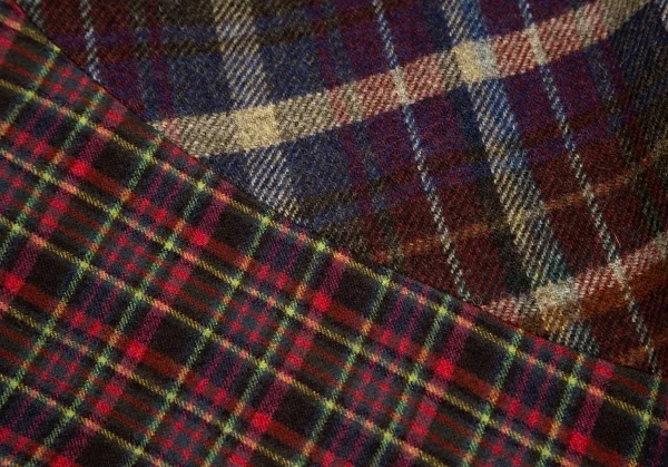 モスキーノ チープアンドシックMOSCHINO cheap&chic コサージュ装飾チェック切替ノースリーブワンピース マルチ38 K-128965_013