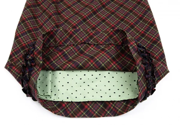 モスキーノ チープアンドシックMOSCHINO cheap&chic コサージュ装飾チェック切替ノースリーブワンピース マルチ38 K-128965_009