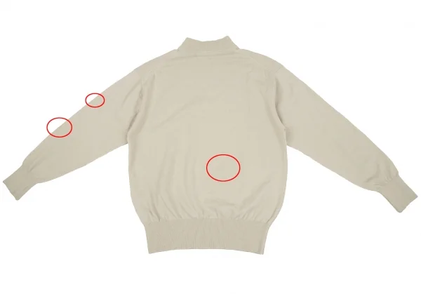 コムデギャルソンオムCOMME des GARCONS HOMME ウールナイロンモックネックニット ベージュM位 K-128979_013