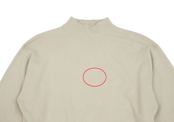 コムデギャルソンオムCOMME des GARCONS HOMME ウールナイロンモックネックニット ベージュM位 K-128979_002