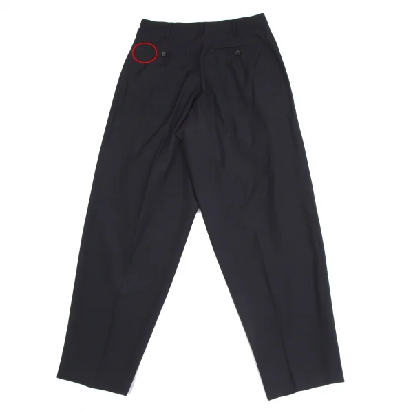 ヨウジヤマモトプールオムYohji Yamamoto POUR HOMMEウールツータック