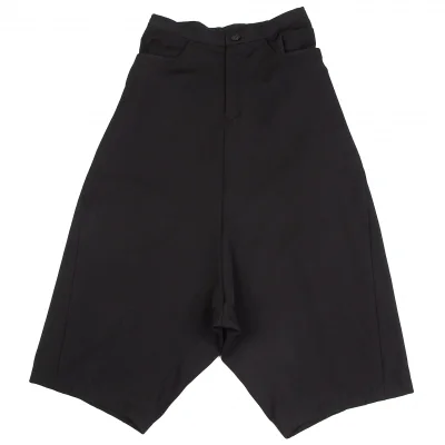 Y's Wool Gaba Dropped Crotch Pants